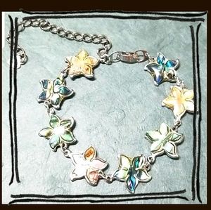 Multicolored flower bracelet